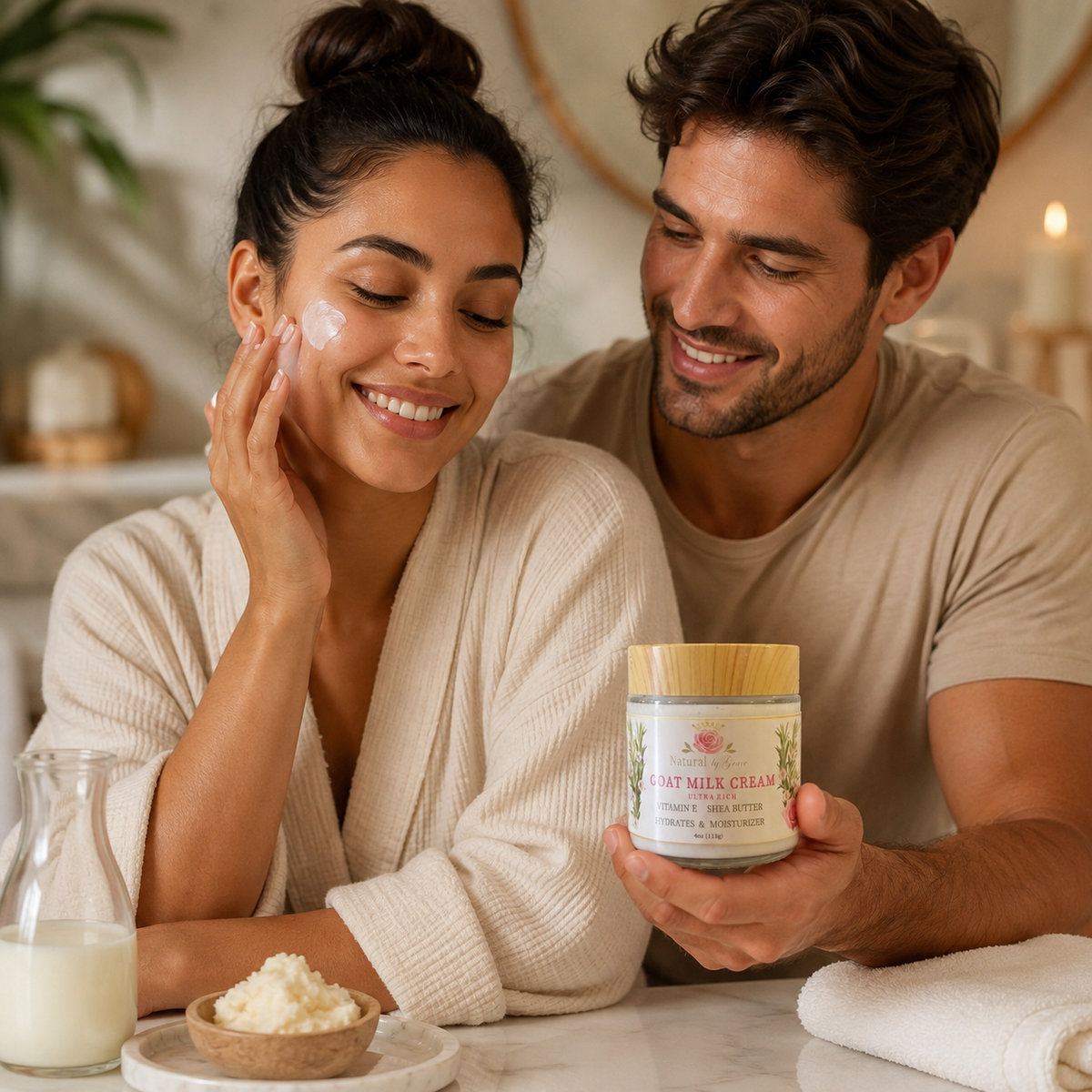 NATURAL BY  GRACE CREMA DE LECHE DE CABRA