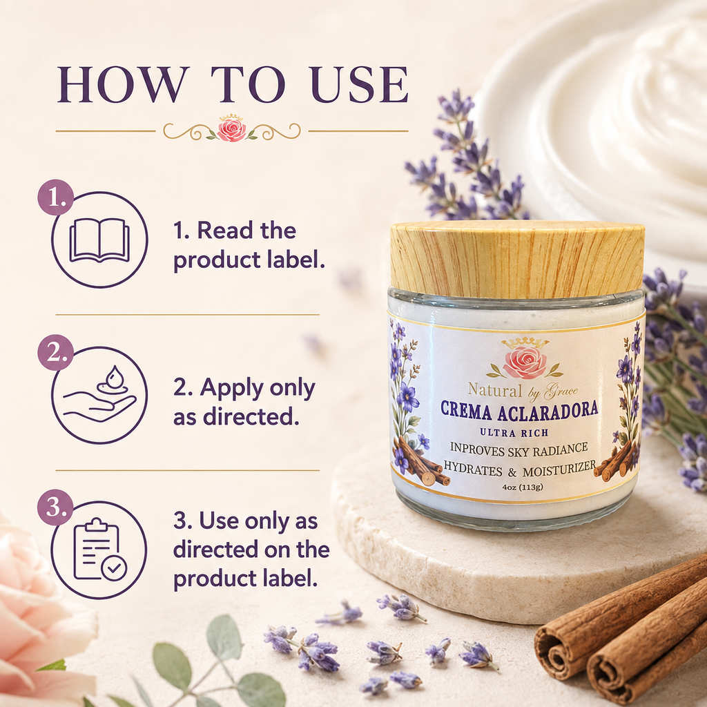 NATURAL BY  GRACE CREMA ACLARADORA DE ROSTRO