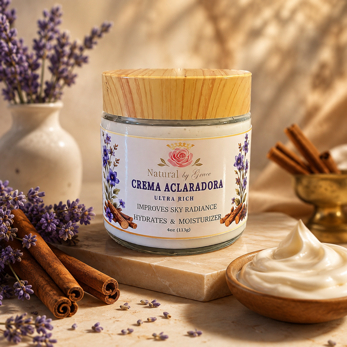 NATURAL BY  GRACE CREMA ACLARADORA DE ROSTRO