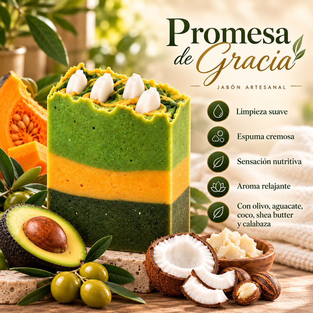 NATURA BY GRACE JABON PROMESA DE GRACIA PRE-VENTA & DISPONIBLE OCT-15