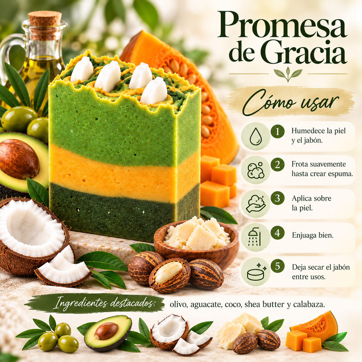 NATURA BY GRACE JABON PROMESA DE GRACIA PRE-VENTA & DISPONIBLE OCT-15