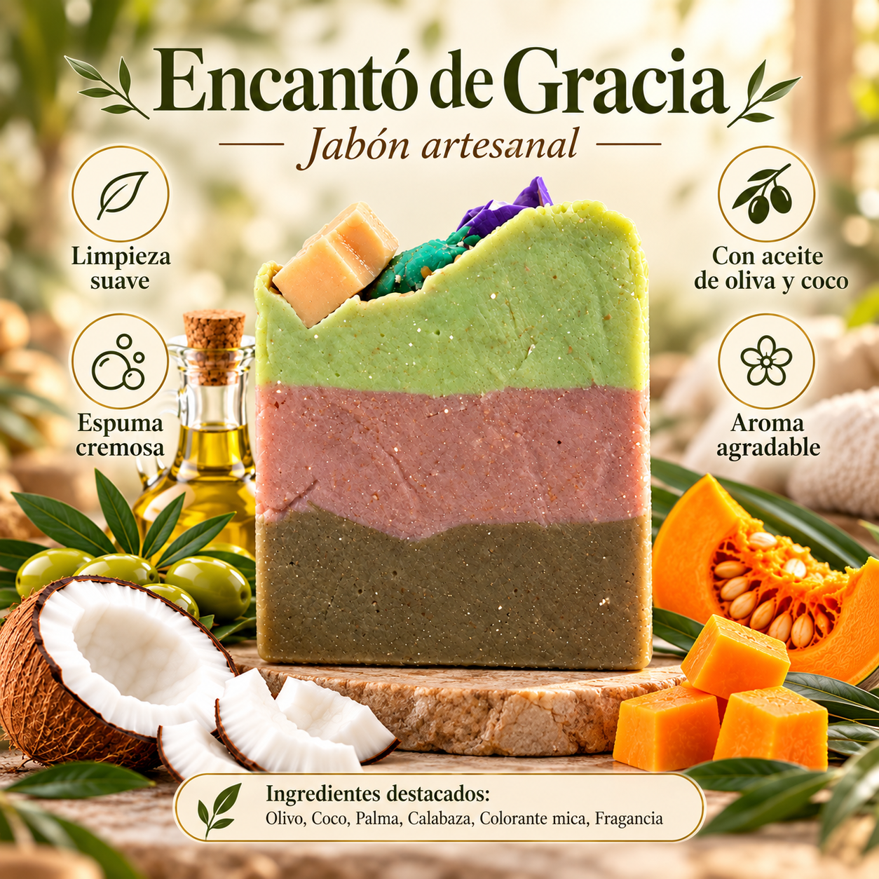 NATURA BY GRACE JABON ENCATO DE GRACIA PRE-VENTA & DISPONIBLE OCT-15