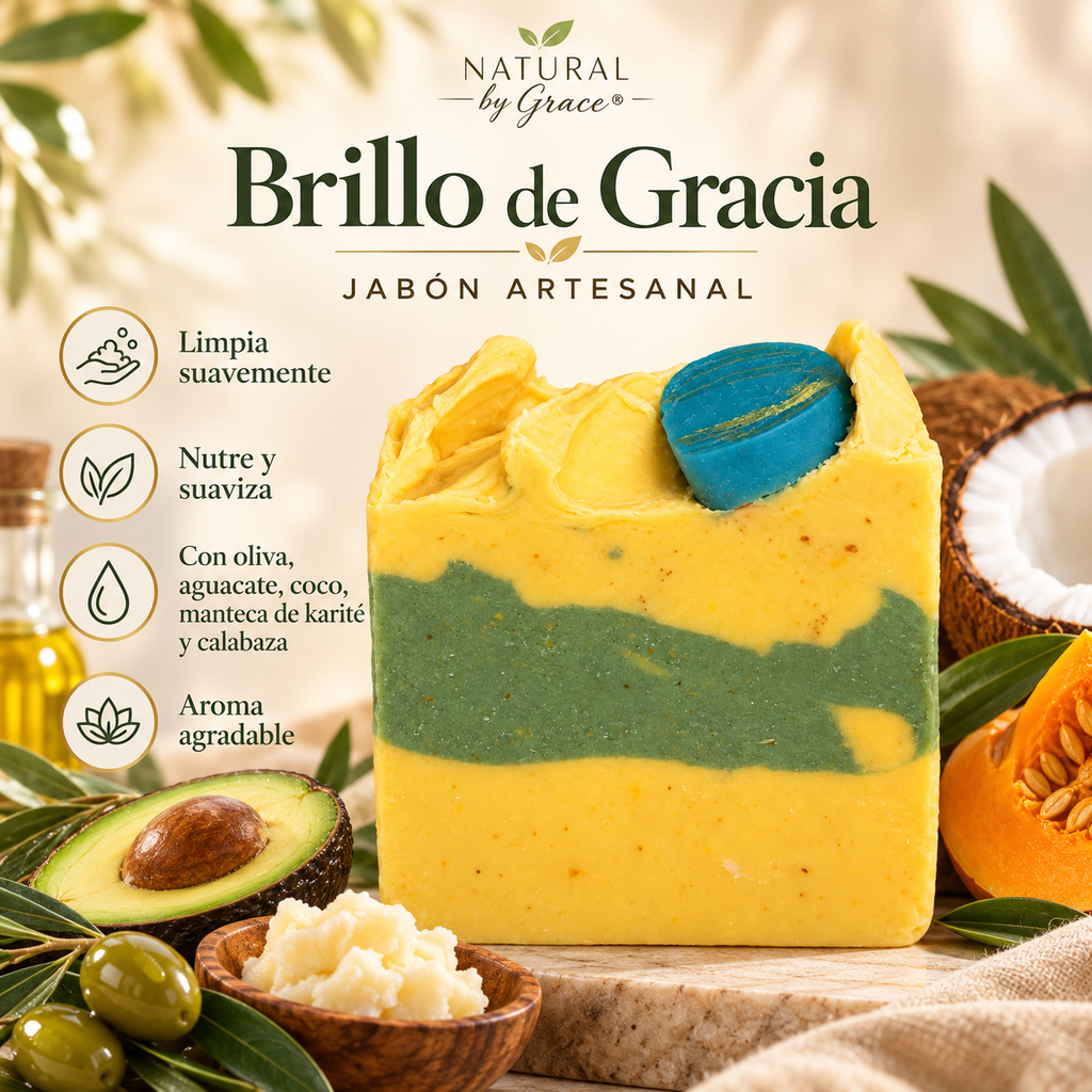 NATURA BY GRACE JABON BRILLO DE GRACIA PRE-VENTA & DISPONIBLE OCT-15