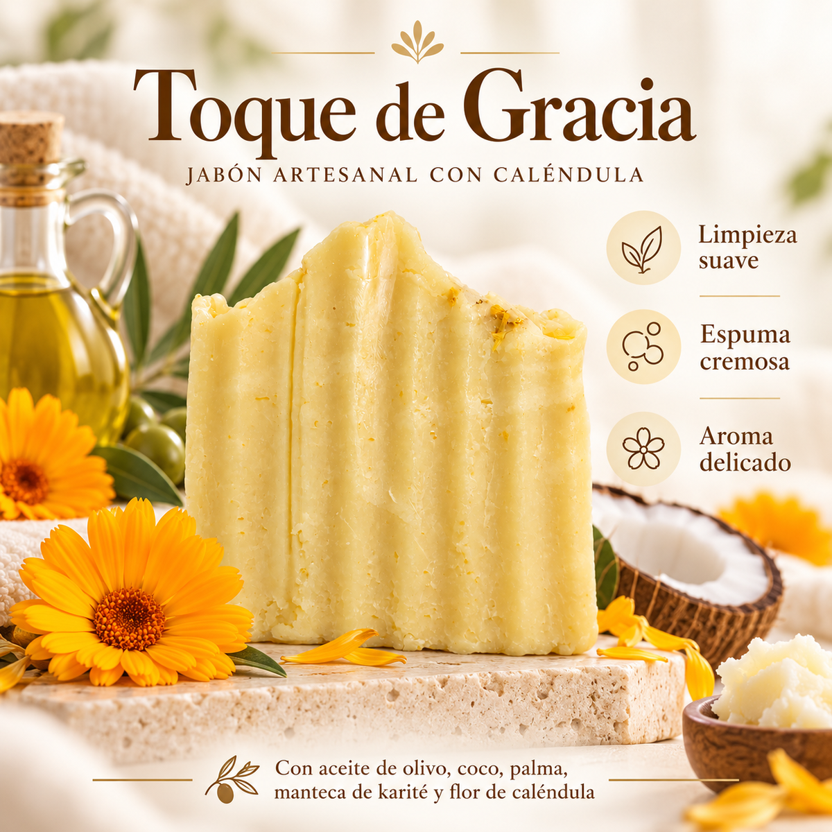 NATURA BY GRACE JABON TOQUE DE GRACIA PRE-VENTA & DISPONIBLE OCT-15