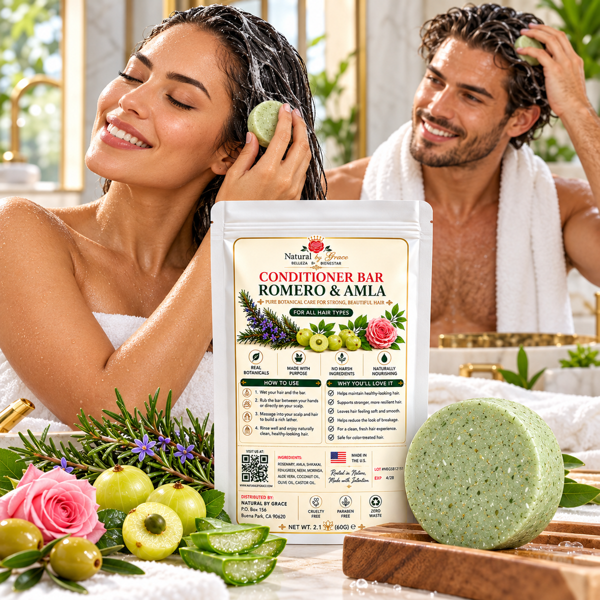 NATURA BY GRACE ROMERO CON AMLA  ACONDICIONADOR 70G