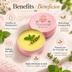 NATURA BY GRACE POMADA PARA CURPO DE TOMILLO Y MENTA
