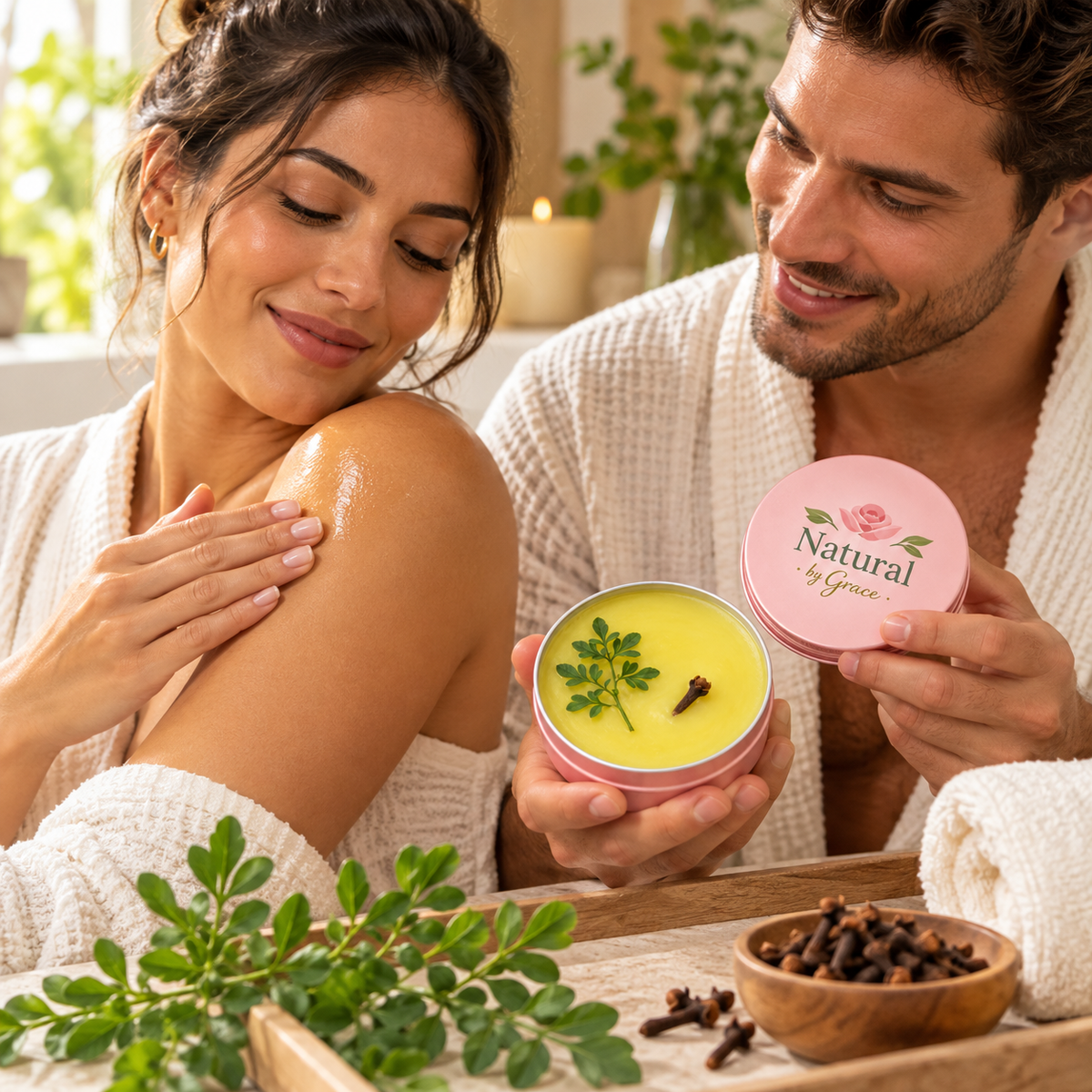 NATURA BY GRACE POMADA PARA CUERPO  RUDA Y CLAVO