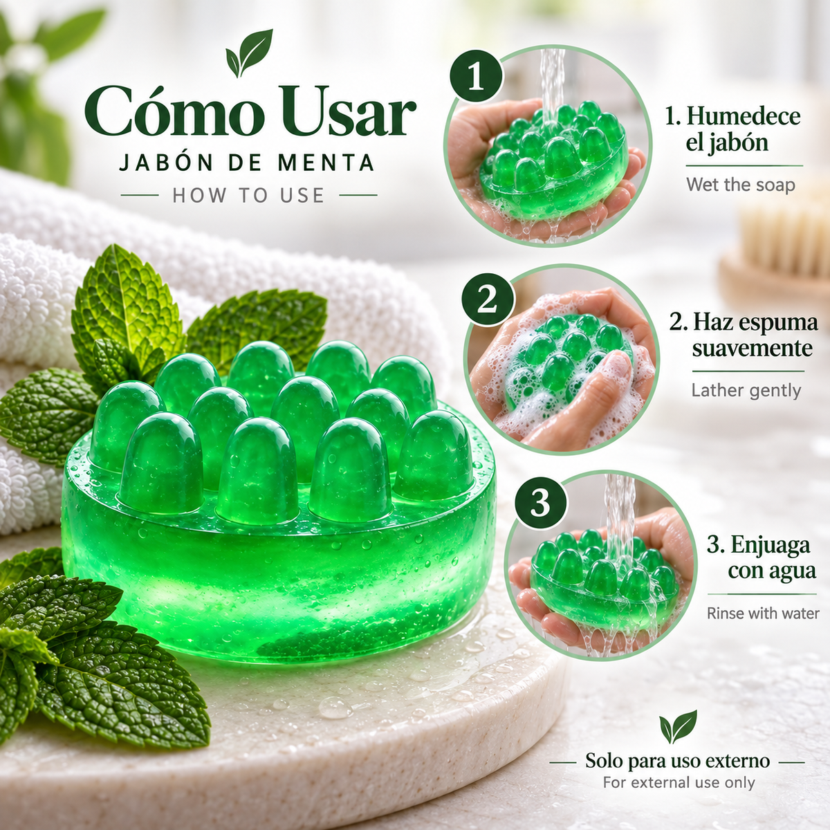 NATURA BY GRACE JABONES DE MENTA