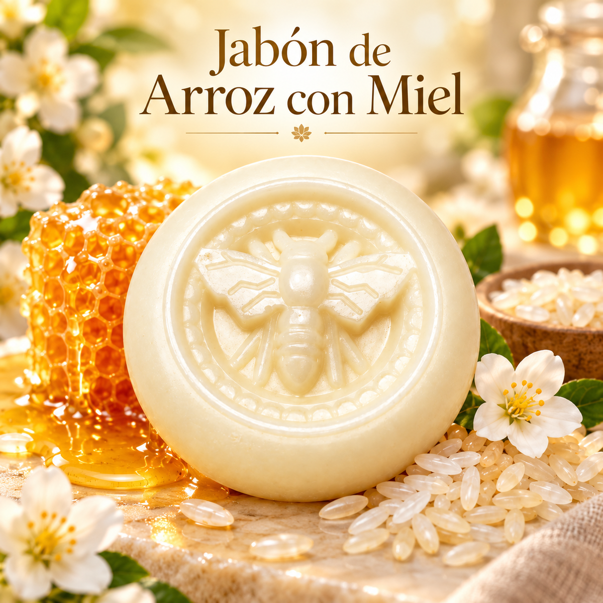 NATURA BY GRACE JABONES  ARROZ CON MIEL