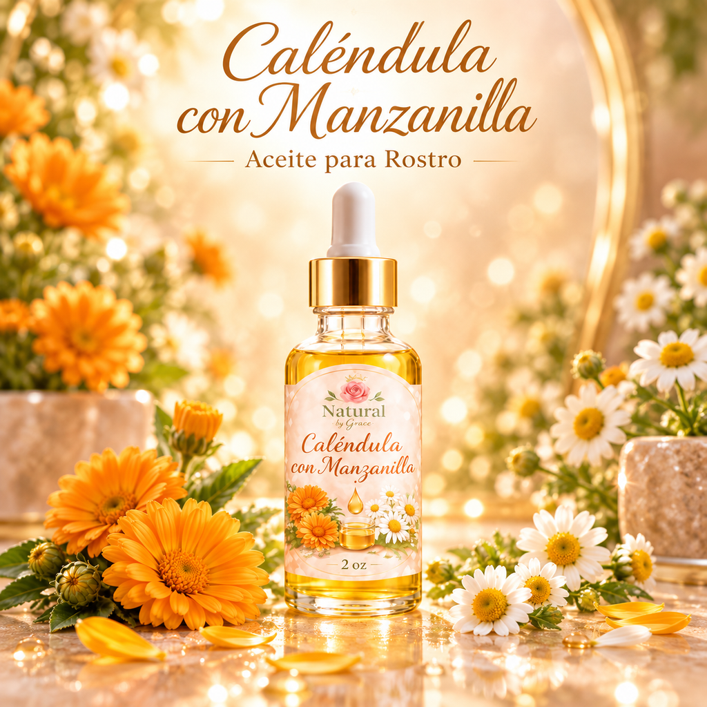 NATURA BY GRACE ACEITE DE ROSTRO CALENDULA & MANZANILLA