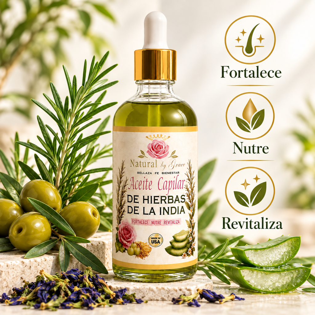 NATURA BY GRACE ACEITE DE LAS INDIAS PARA CABELLO