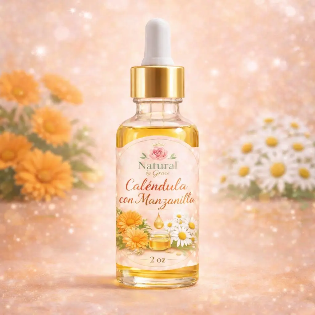 Aceite para rostro de Caléndula con Margarita